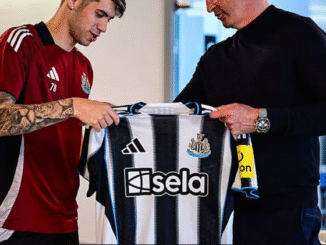 The 18-year-old winger will officially become a Newcastle player on July 1