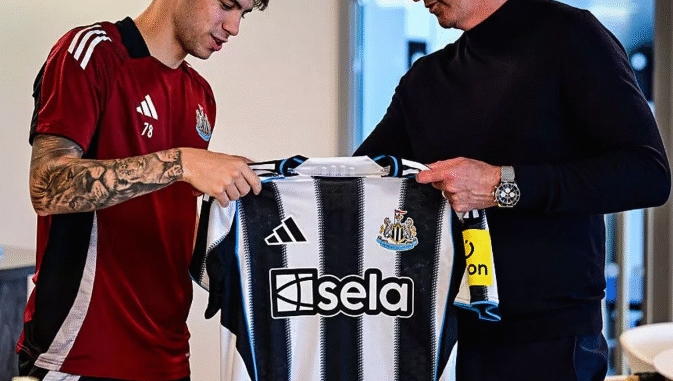 The 18-year-old winger will officially become a Newcastle player on July 1